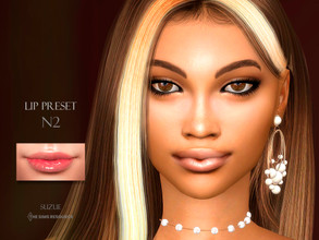 Sims 4 — Lip Preset N2 by Suzue — -New Preset (Suzue) -For Female and Male (All Ages)