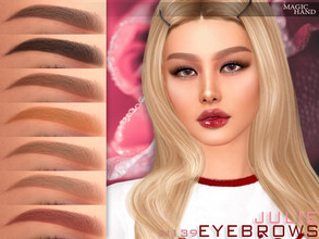 Sims 4 — Julie Eyebrows N139 by MagicHand — Soft angled eyebrows in 13 colors - HQ Compatible. Preview - CAS thumbnail
