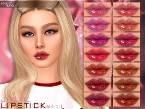 Sims 4 — Julie Lipstick N111 by MagicHand — Glossy lips in 16 colors - HQ Compatible. Preview - CAS thumbnail Pictures