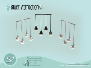 Sims 4 — Quiet Attraction Ceiling Lamp 1 by SIMcredible! — by SIMcredibledesigns.com available at TSR 2 colors variations
