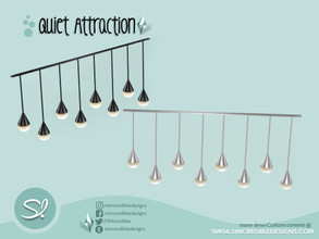 Sims 4 — Quiet Attraction Ceiling Lamp 2 by SIMcredible! — by SIMcredibledesigns.com available at TSR 2 colors variations