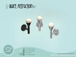 Sims 4 — Quiet Attraction Sconce by SIMcredible! — by SIMcredibledesigns.com available at TSR 2 colors variations