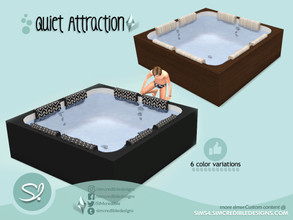 Sims 4 — Quiet Attraction Hottub by SIMcredible! — This file requires the Sims's 20th anniversary free hottub (jacuzzi).