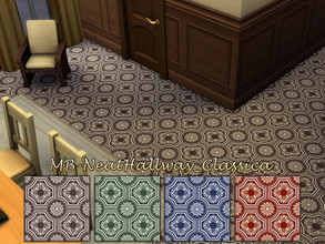 Sims 4 — MB-NeatHallway_Classica by matomibotaki — MB-NeatHallway_Classica elegant tile floor in 4 different color
