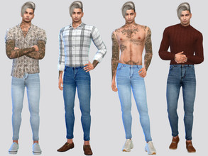 Sims 4 — Dexterus Acid Jeans by McLayneSims — TSR EXCLUSIVE Standalone item 6 Swatches MESH by Me NO RECOLORING Please
