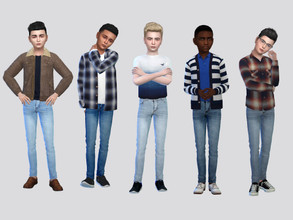 Sims 4 — Dexterus Acid Jeans Boys by McLayneSims — TSR EXCLUSIVE Standalone item 6 Swatches MESH by Me NO RECOLORING