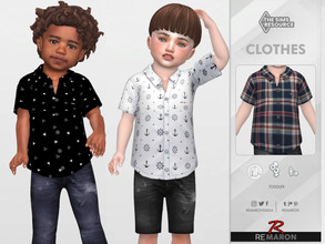 Sims 4 — Formal Shirt 04 for Toddler by remaron — Formal shirt for Toddler in The Sims 4 ReMaron_T_FormalShirt04 -10
