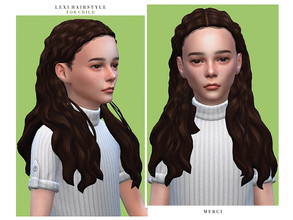 Sims 4 — Lexi Hairstyle for Child by -Merci- — New Maxis Match Hairstyle for Sims4. -15 EA Colours. -Unisex. -Base Game