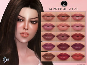 Sims 4 — LIPSTICK Z173 by ZENX — -Base Game -All Age -For Female -15 colors -Works with all of skins -Compatible with HQ
