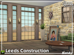 Sims 4 — Leeds Constructionset Part 4 by Mutske — This set contains several windows to create a contemporary or a little