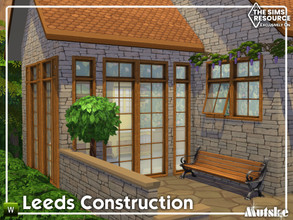 Sims 4 — Leeds Constructionset Part 5 by Mutske — This set contains several windows to create a contemporary or a little