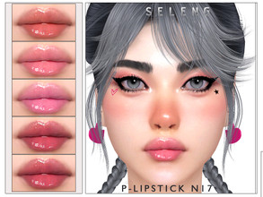 Sims 4 — [Patreon] P-Lipstick N17 by Seleng — The lipstick has 20 colours and HQ compatible. Allowed for teen, young