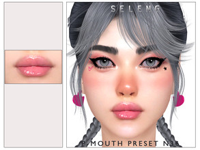 Sims 4 — P-Mouth Preset N36 [Patreon] by Seleng — -Cas lips preset- Female only Teen to Elder Custom Thumbnail It will