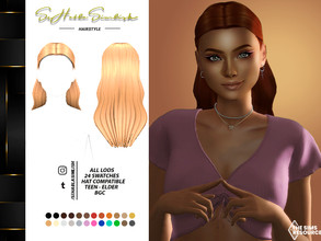 Sims 4 — Liza Hairstyle by sehablasimlish — I hope you like it and enjoy it.