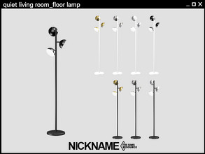 Sims 4 — quiet living room floor lamp by NICKNAME_sims4 — quiet and modern living room set 17 package files. -quiet