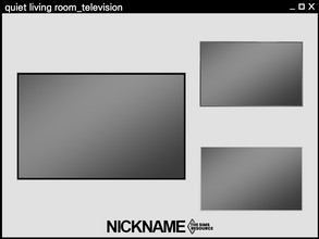 Sims 4 — quiet living room television by NICKNAME_sims4 — quiet and modern living room set 17 package files. -quiet