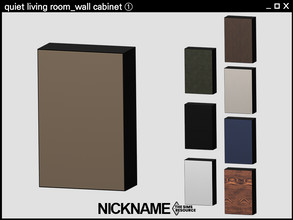 Sims 4 — quiet living room wall cabinet 1 by NICKNAME_sims4 — quiet and modern living room set 17 package files. -quiet