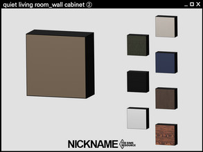 Sims 4 — quiet living room wall cabinet 2 by NICKNAME_sims4 — quiet and modern living room set 17 package files. -quiet