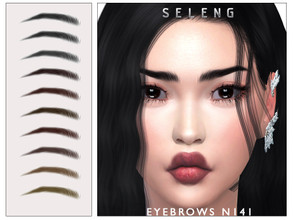 Sims 4 — Eyebrows N141 by Seleng — The eyebrows has 21 colours and HQ compatible. Allowed for teen, young adult, adult
