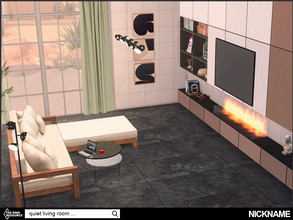 Sims 4 — quiet living room set by NICKNAME_sims4 — quiet and modern living room set 17 package files. -quiet living