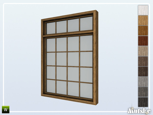 Sims 4 — Leeds Window Middle A 2x1 by Mutske — Part of the construtionset Leeds. Made by Mutske@TSR.
