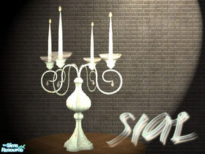 Sims 2 — Sial Chandelier by n-a-n-u — Set contains the Sial Chandelier Mesh and 6 Recolors... note that this is a High