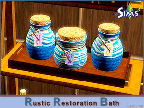 Sims 3 — Rustic Restoration Bath Salts by Cashcraft — A shower is quicker, but nothing beats a scented and relaxing bath.