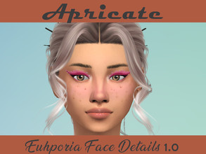 Sims 4 — Apricate | Euphoria Face Makeup 1.0 by apricate — The cutest Euhporia inspired face makeup! Featuring a