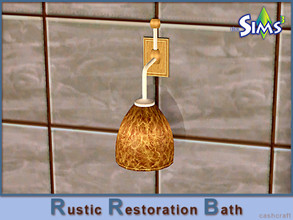 Sims 3 — Rustic Restoration Bath Lighting Wall by Cashcraft — It's rustic wall lighting with a touch of elegance. Created
