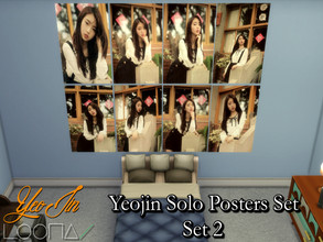 Sims 4 — Yeojin(Loona) Solo Posters Set 2 - REQUIRES MESH by PhoenixTsukino — Set of posters featuring KPOP idol Yeojin