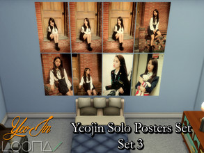 Sims 4 — Yeojin(Loona) Solo Posters Set 3 - REQUIRES MESH by PhoenixTsukino — Set of posters featuring KPOP idol Yeojin