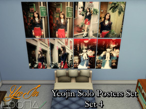 Sims 4 — Yeojin(Loona) Solo Posters Set 4 - REQUIRES MESH by PhoenixTsukino — Set of posters featuring KPOP idol Yeojin