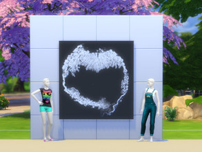 Sims 4 — Dark abstract painting by Samsoninan — This is a dark abstract painting, but it has a glimmer of hope in it.