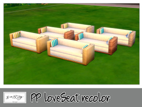 Sims 4 — PP loveSeat by so87g — cost: 300$, 6 colors, you can find it in comfort - loveSeat NEW features of the object: