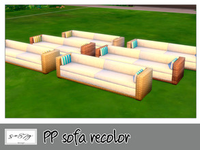 Sims 4 — PP sofa by so87g — cost: 500$, 6 colors, you can find it in comfort - sofa NEW features of the object: Comfort