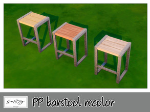 Sims 4 — PP barstool by so87g — cost: 70$, 3 colors, you can find it in comfort - chair (outdoor) NEW features of the
