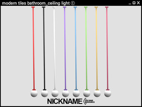 Sims 4 — [NICKNAME] modern tiles bathroom_ceiling light T by NICKNAME_sims4 — 13 package files. -modern tiles