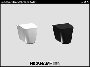 Sims 4 — [NICKNAME] modern tiles bathroom_toilet by NICKNAME_sims4 — 13 package files. -modern tiles bathroom_bathtub