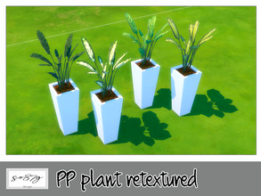 Sims 4 — PP plant by so87g — cost: 100$, 4 colors, you can find it in decor - plant NEW features of the object: Ambience