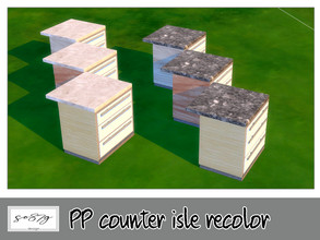 Sims 4 — PP counter isle by so87g — cost: 300$, 6 colors, you can find it in surface - counter NEW features of the