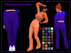 Sims 4 —  Light cotton bottom by Nadiafabulousflow — Hi guys! This upload its a light cotton bottom - New mesh -