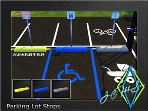 Sims 4 — Parking Lot Stops by JCTekkSims — Created by JCTekkSims