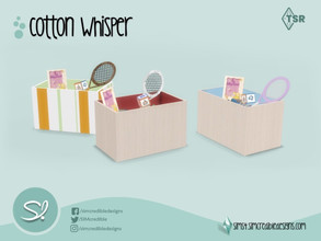 Sims 4 — Cotton Whisper toybox by SIMcredible! — by SIMcredibledesigns.com available at TSR 3 colors variations