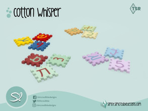 Sims 4 — Cotton Whisper EVA foam by SIMcredible! — by SIMcredibledesigns.com available at TSR 4 colors variations