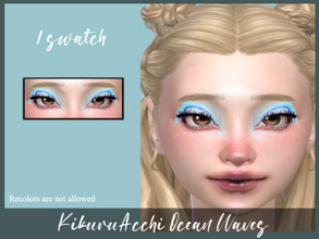 Sims 4 — Ocean Waves by Kikuruacchi — - It is suitable for Female ( Teen to elder ) - 1 swatch - Custom thumbnail for