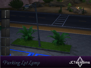 Sims 4 — Parking Lot Lamp by JCTekkSims — Created by JCTekkSims. 5 colors.