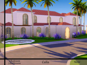 Sims 4 — Calla by Simara84 — A no CC House with 3 Bedrooms and 3 Bathrooms build on a 50x40 Lot. 