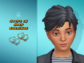 Sims 4 — Hoops In Hoop Earrings for Kids by simlasya — For kids All LODs New mesh 5 swatches HQ compatible Custom