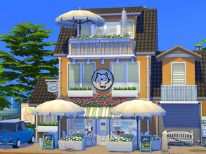 Sims 4 — Cat Cafe - no cc  by Flubs79 — here is a cute Cat Cafe for your Sims the size of the lot is 20 x 15