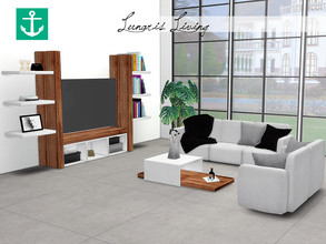 Sims 4 — Lunaris Living by zarkus — Lunaris Living is a modern living room where you can watch TV and lose yourself while